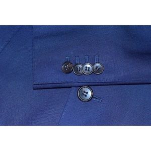 Suitsupply x Canonico Plaid Check Blue Blazer Mens Sport Coat Jacket‎ Size 38-L